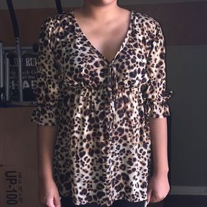 PLUS SIZE * Cheetah Print Top‼️